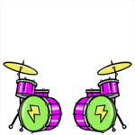 bottom: drums