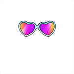 glasses: loveheart